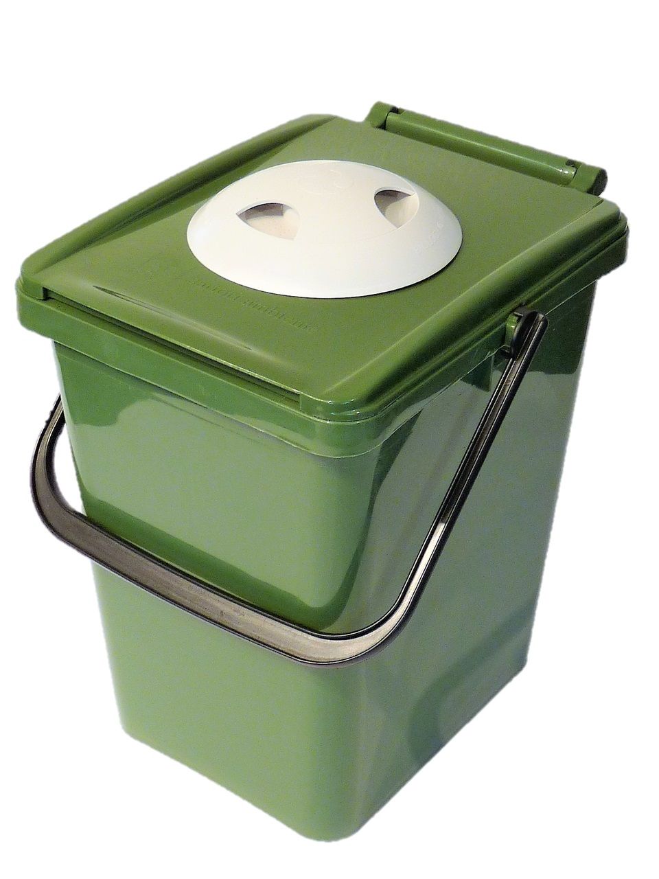 Biologic food-waste container with biofilter lid