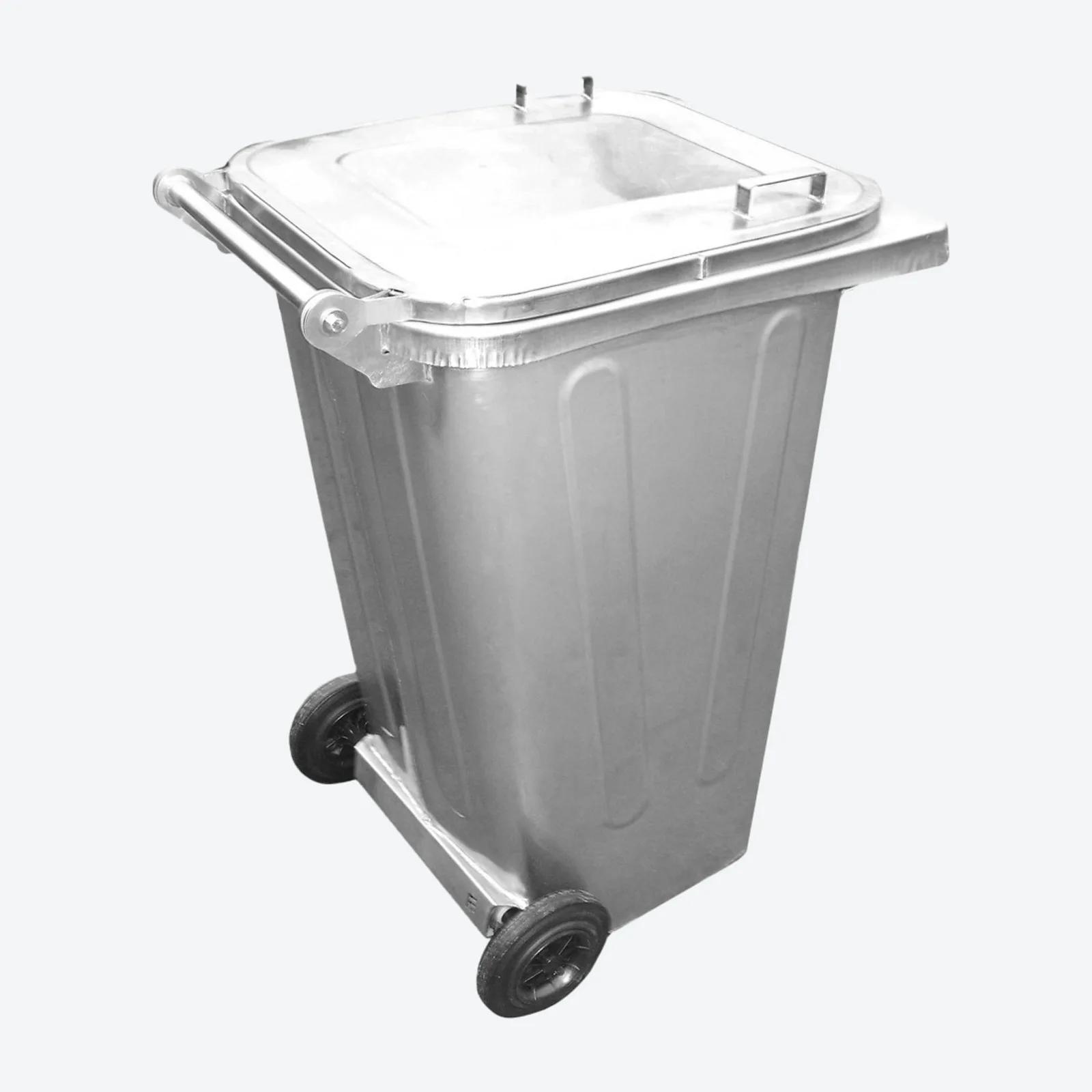steel waste container from stainless steel