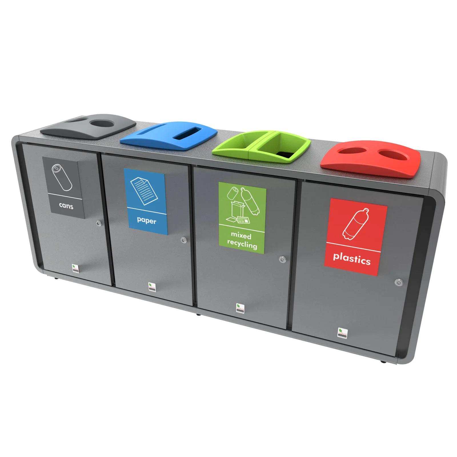 Leafield Constellation Metal Recycling Bin Range