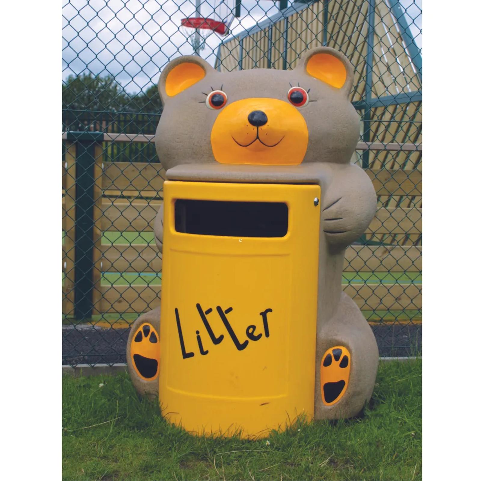 Ambere Bear novelty litter bins