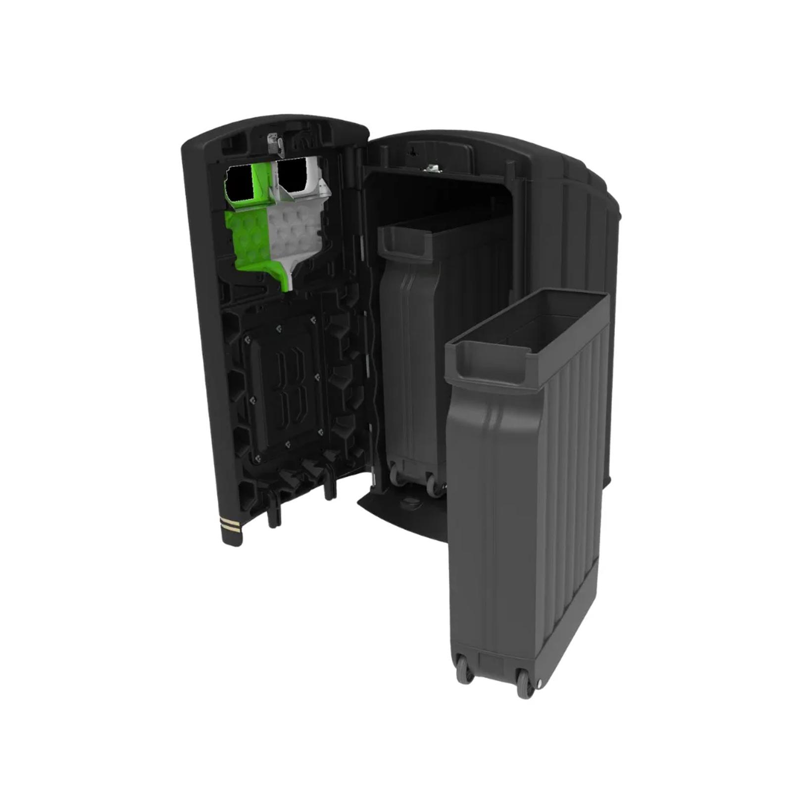 Leafield Envirobank Split 310 Recycling Bin