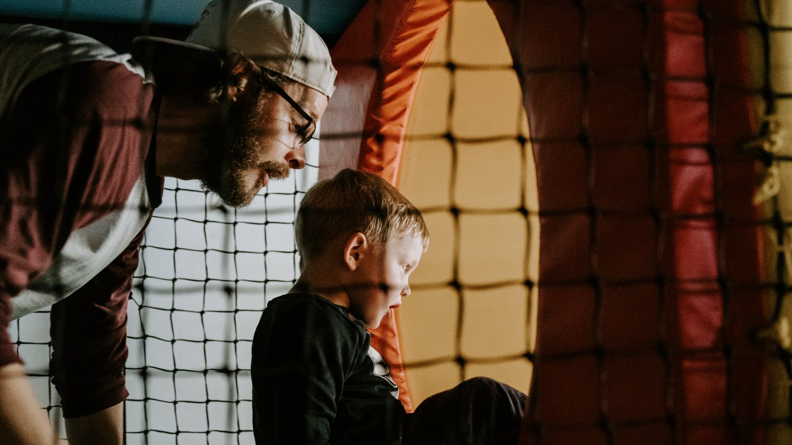 Richard sniffing a child