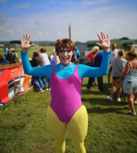 Joyce Celebrating aft skydive