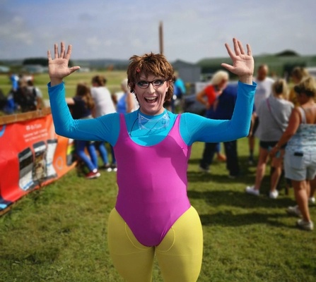 Joyce Celebrating aft skydive