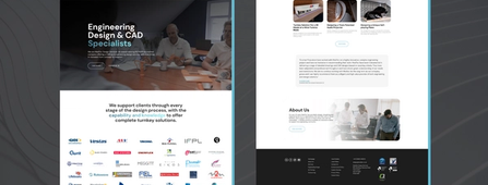 An image of the new MedTec website, designed and built by NOSY