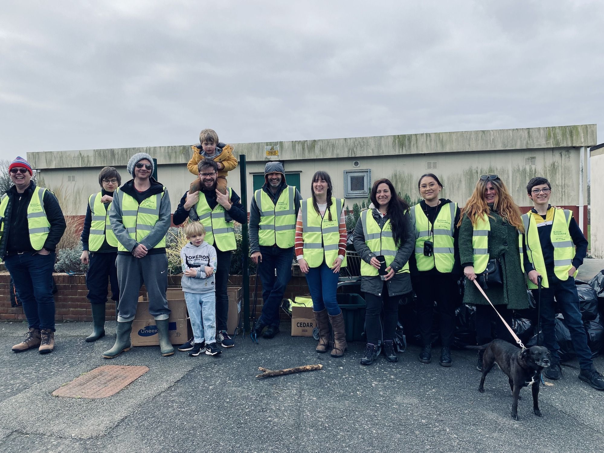 NOSY team at a Rubbish Networking Event in Seaclose Park