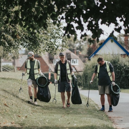 NOSY team members taking part in a Rubbish Networking event