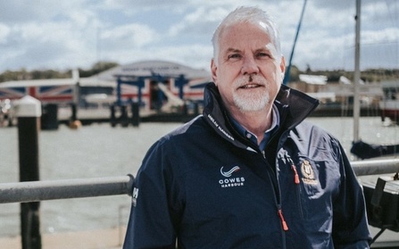 Gary Hall CEO of Cowes Harbour Commission at Cowes waterfront