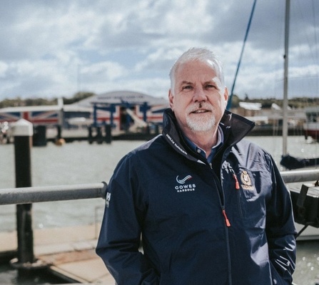Gary Hall CEO of Cowes Harbour Commission at Cowes waterfront