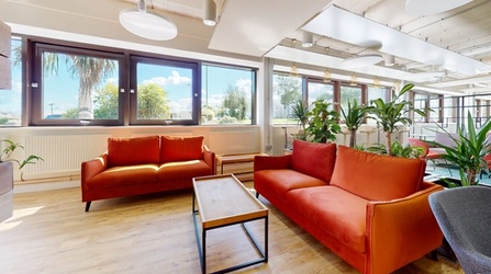 A photo of the bright and welcoming space at Building 41
