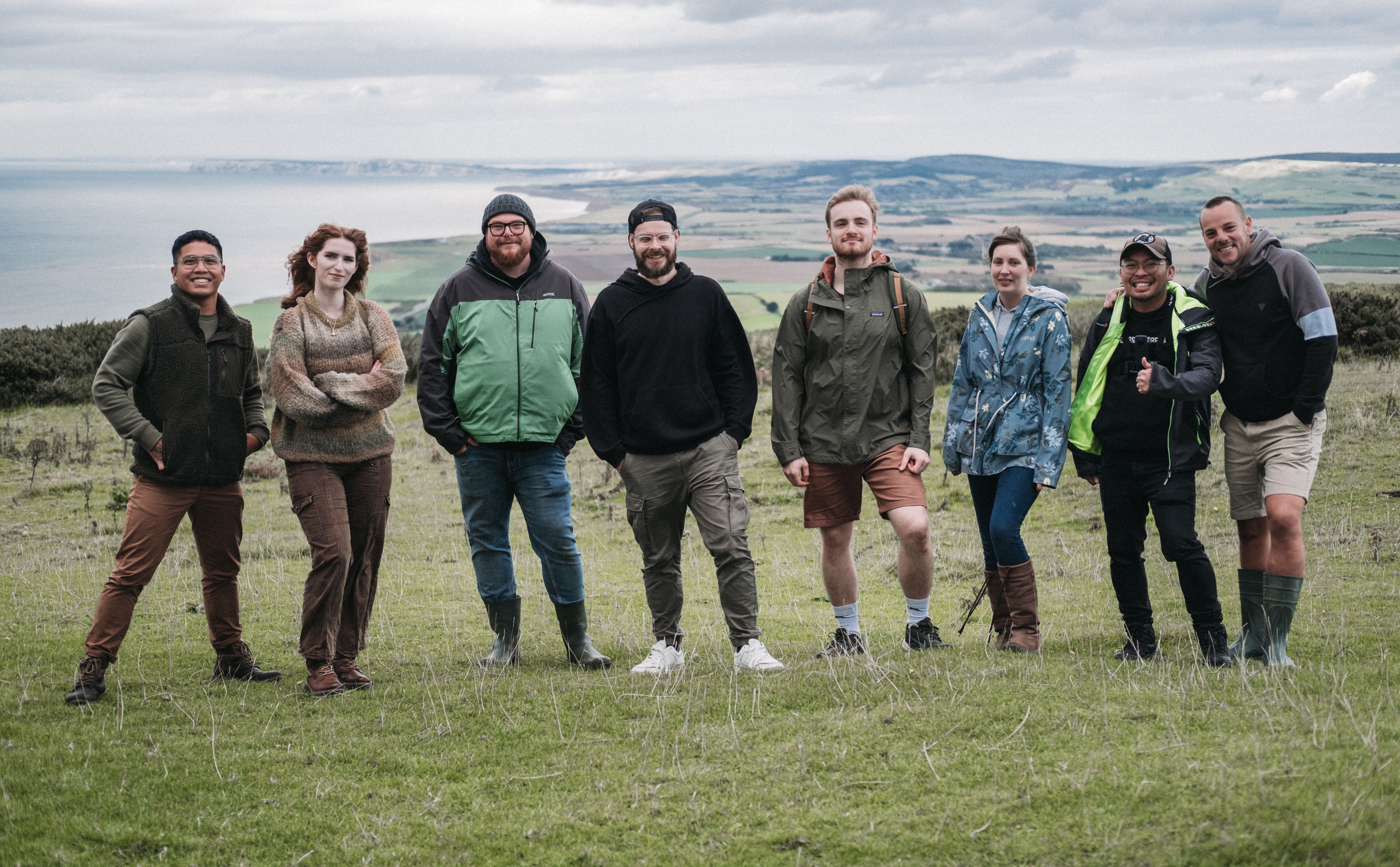 The NOSY team taking in the view