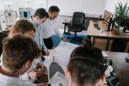 An image of the new MedTec website, designed and built by NOSY