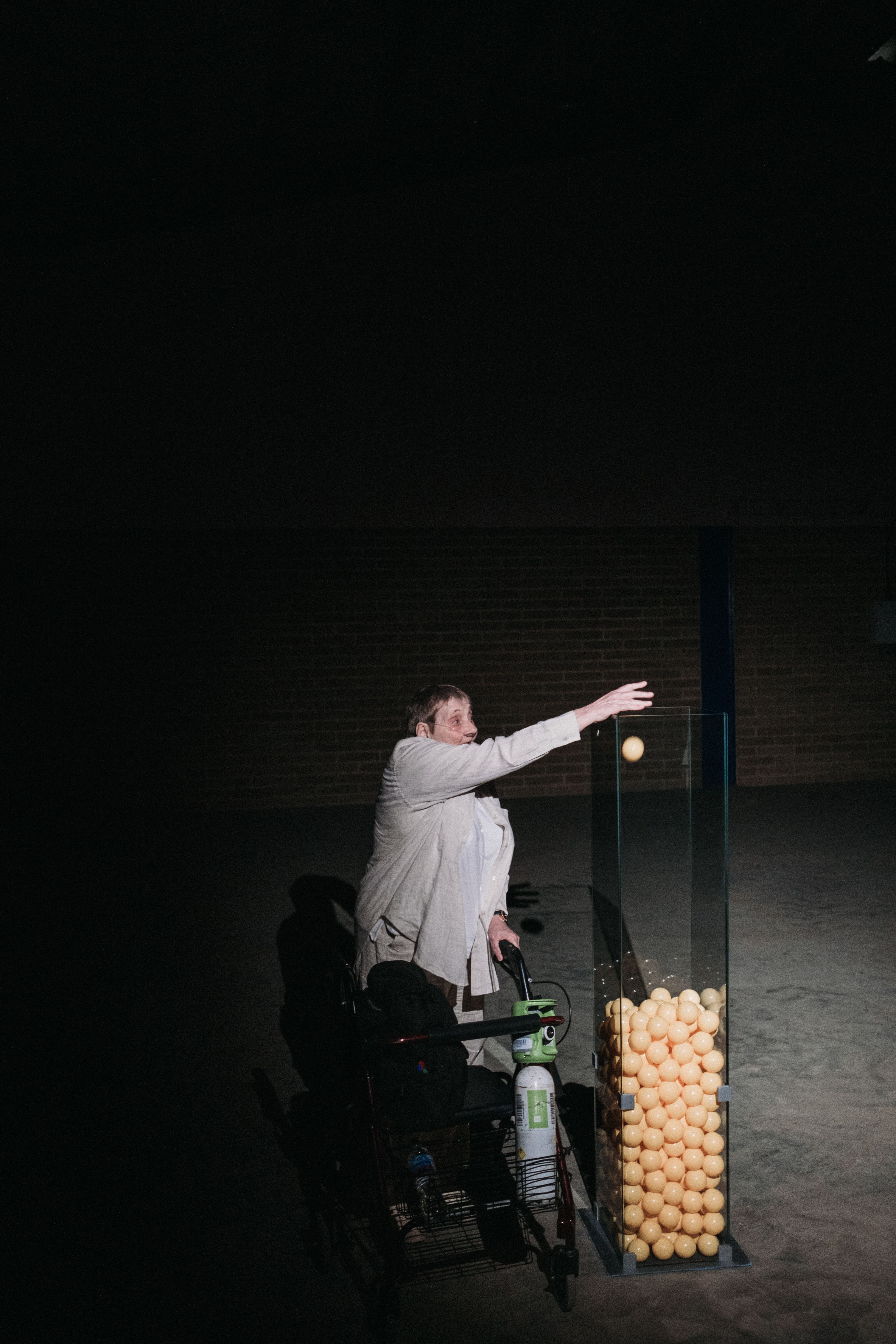 Christine Brading during the filming of Without Mountbatten