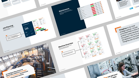 Webpage mockups ThingTrax