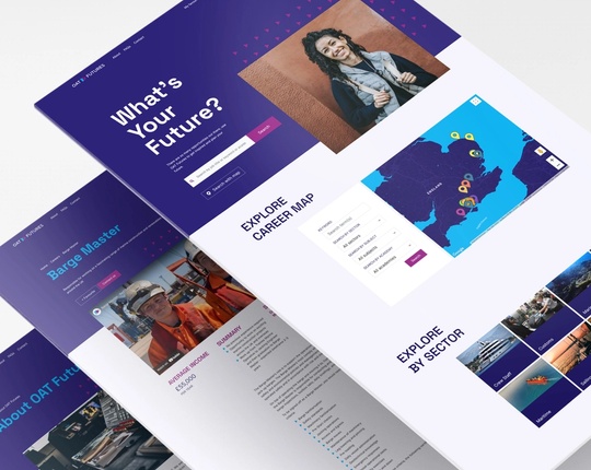 OAT Futures - Student Careers UX and Art Direction