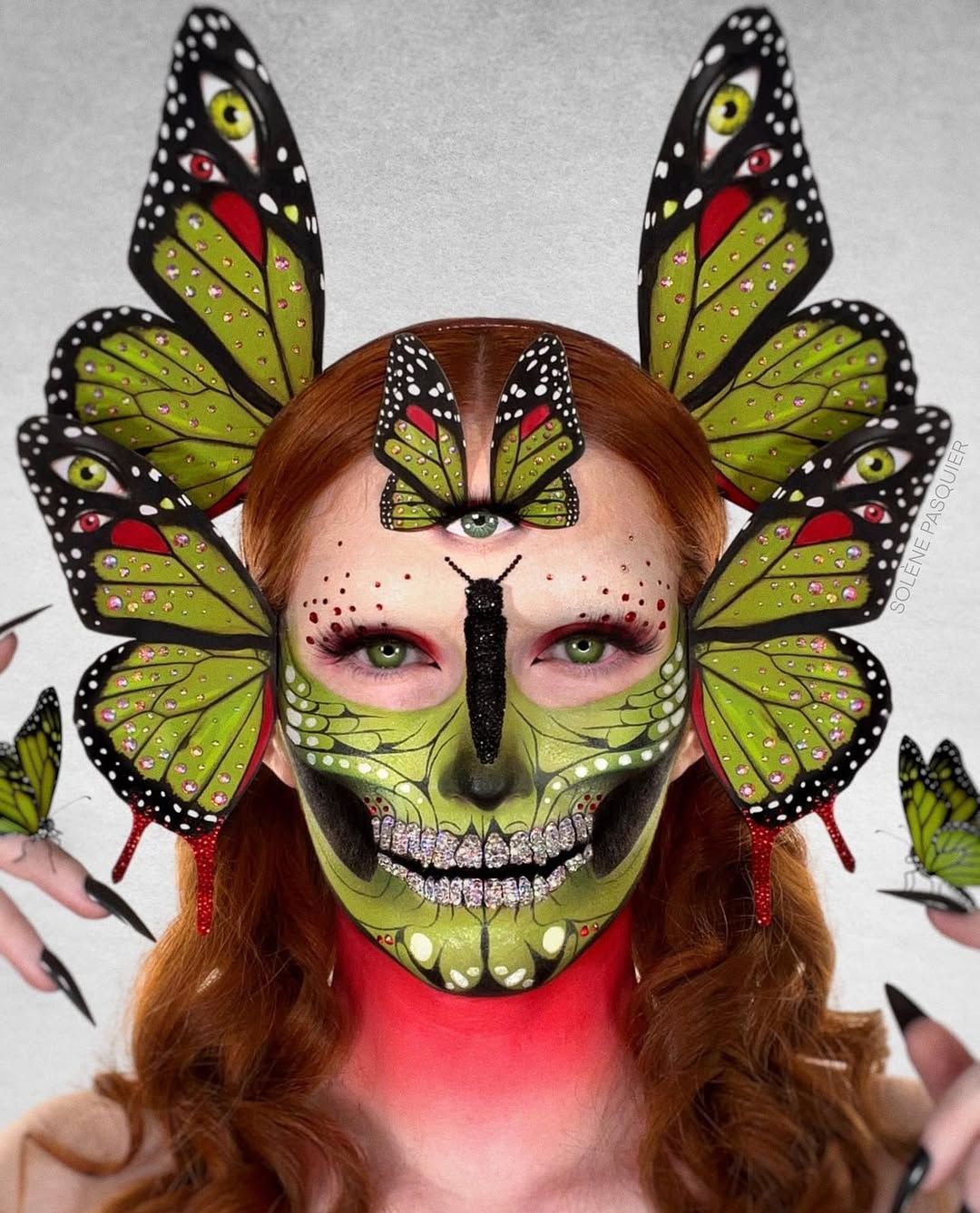 Solene's artwork and creative makeup creations