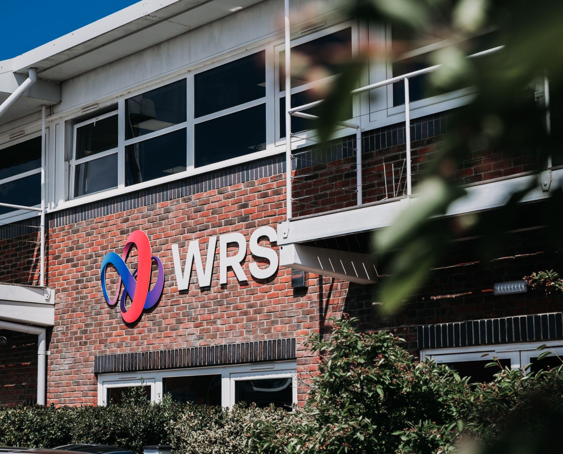 Updated exterior signage at WRS headquarters