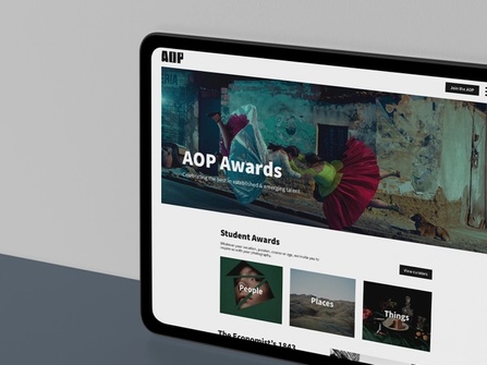 aop awards website development 