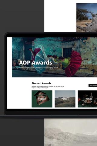 AOP Awards web design