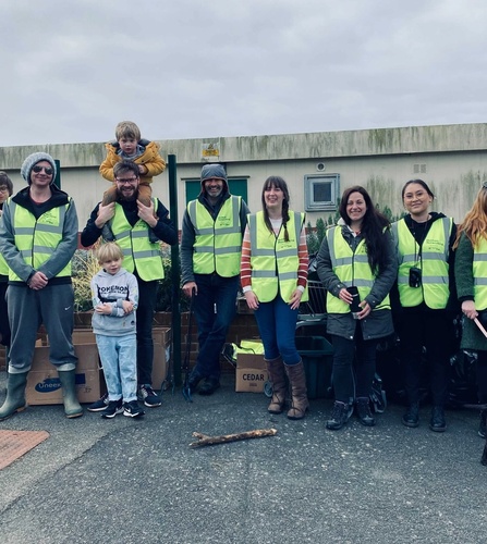 The Nosy Team and attendees taking part in Rubbish Networking