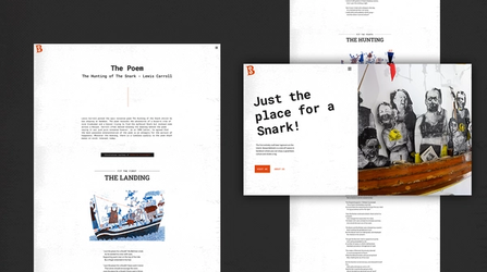 Boojum & Snark website design and development