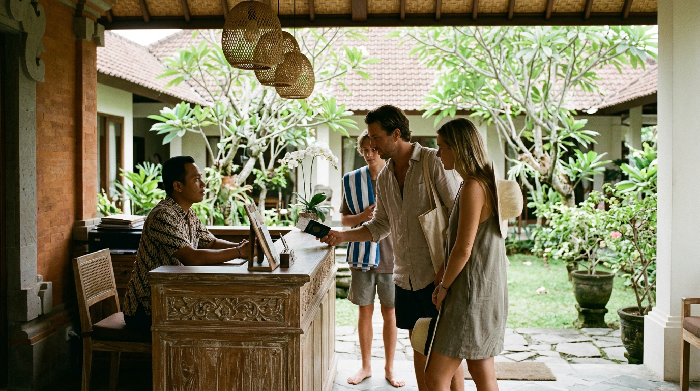 Do hotels in Bali know if you have an extra person?