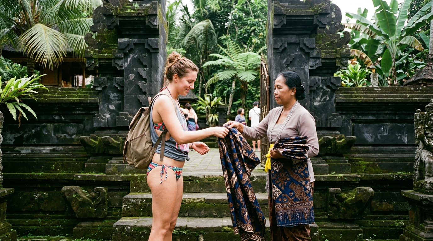 When should you not wear a thong in Bali?