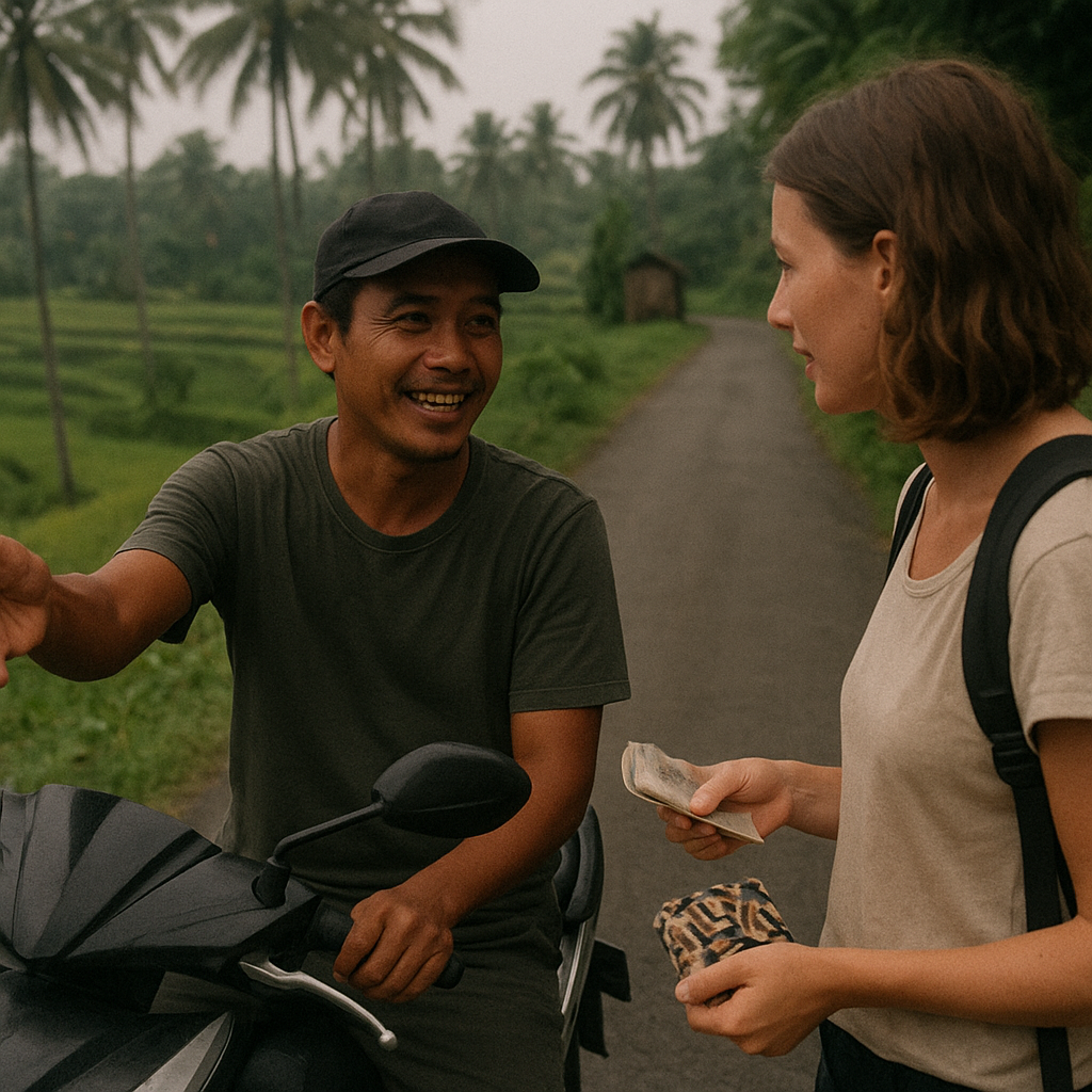 How much is a ride per kilometer in Bali?