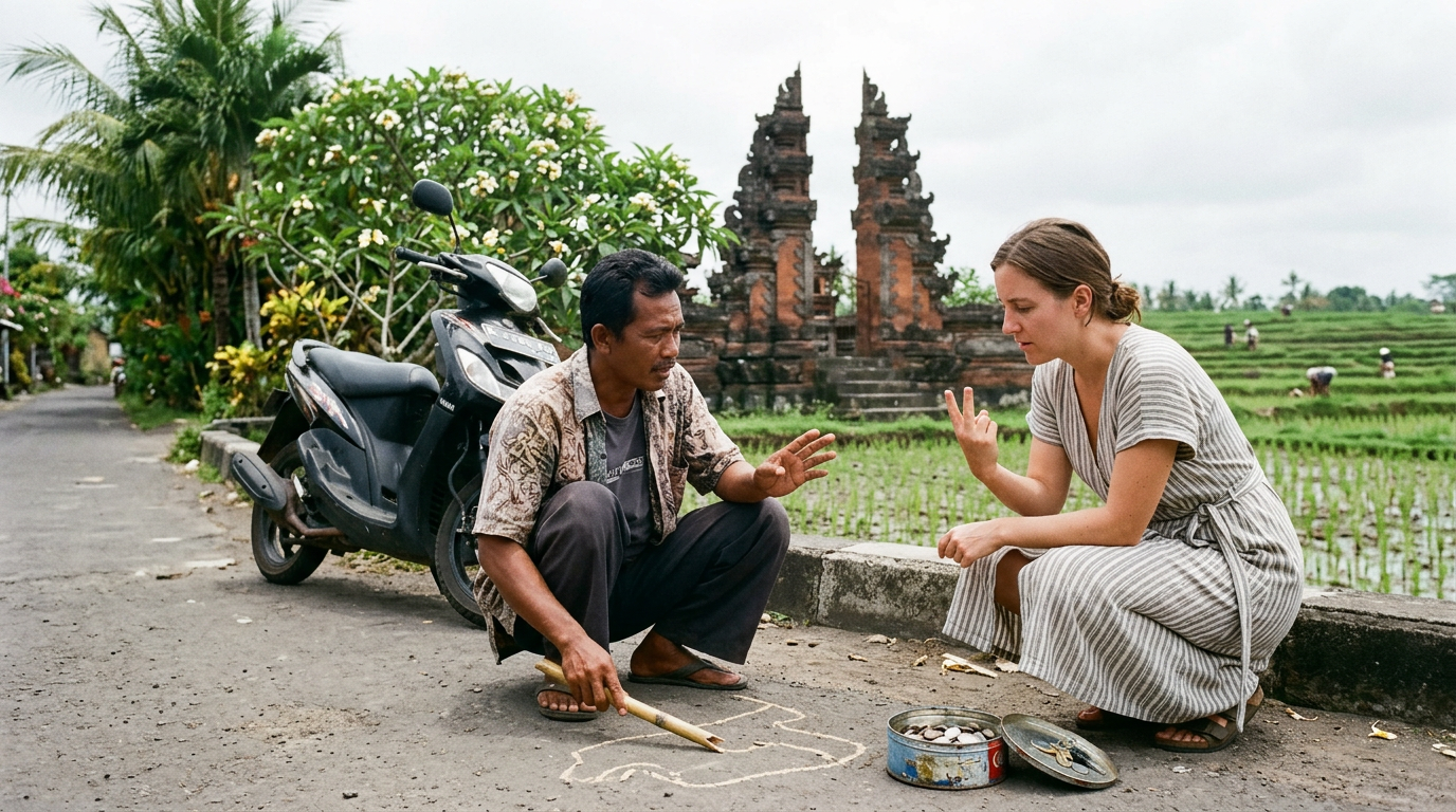 How much is a ride per kilometer in Bali?