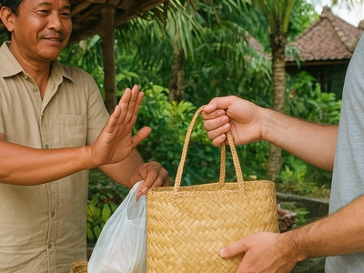 Are plastic bags banned in Bali?