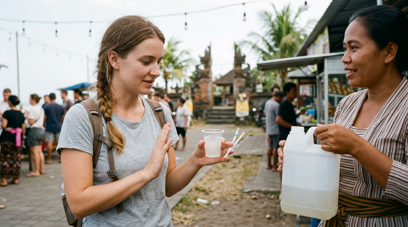 How to avoid methanol poisoning in Bali?