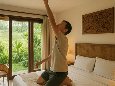 Do hotels in Bali have cameras in rooms?