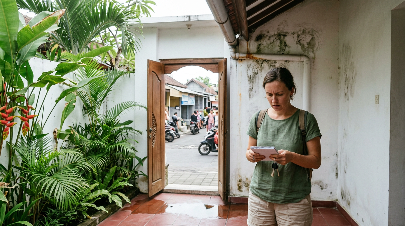 What are the cons of a villa in Bali?