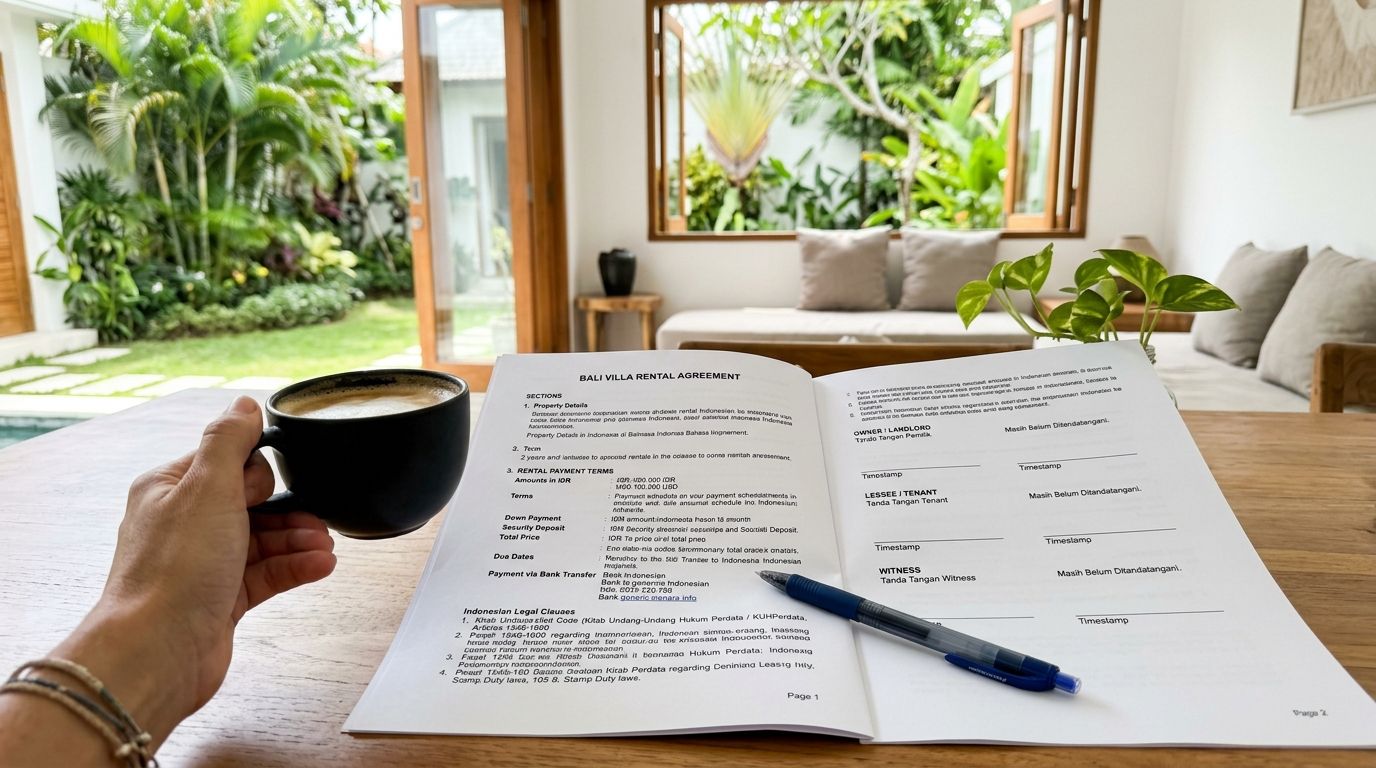 How Do Bali Villa Rental Contracts Usually Work?
