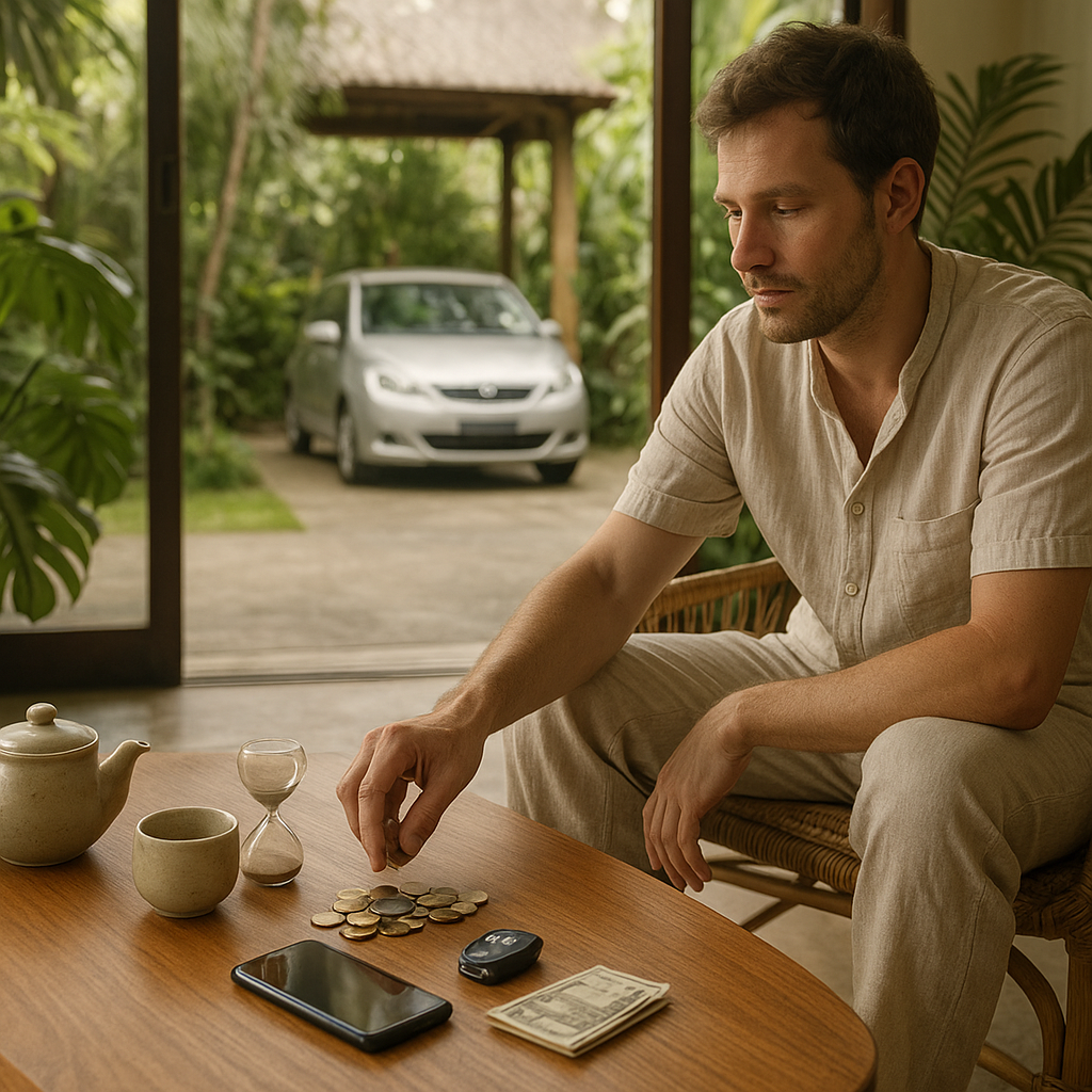 How much would a 1-hour Uber-like ride cost in Bali?