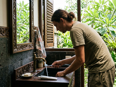 Can I brush my teeth with tap water in Bali?