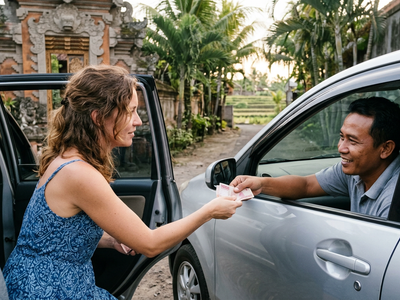 How much would a 1-hour Uber-like ride cost in Bali?