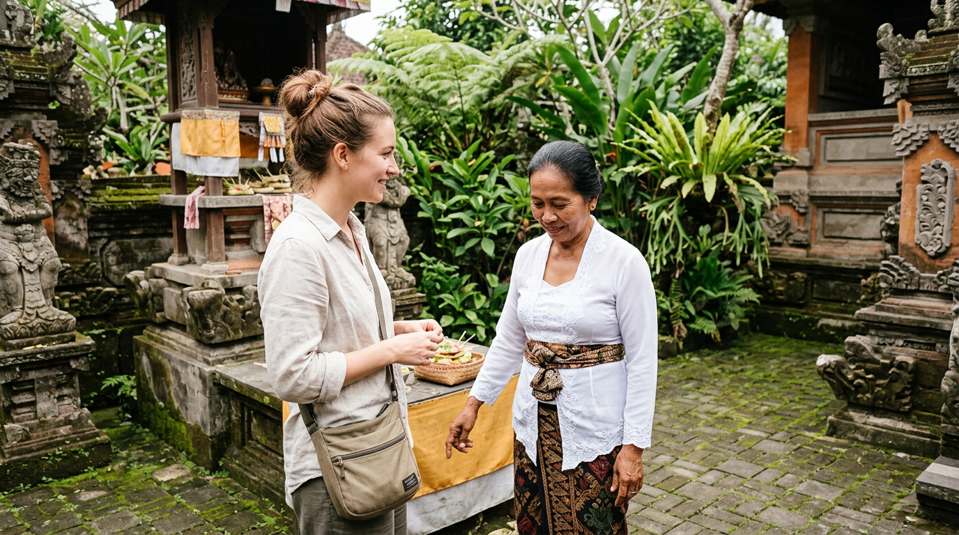 Is eye contact rude in Bali / Indonesia?