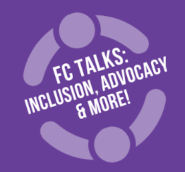 Friendship Circle Logo with center text that reads "FCTalks: Inclusion, Advocacy & More!"