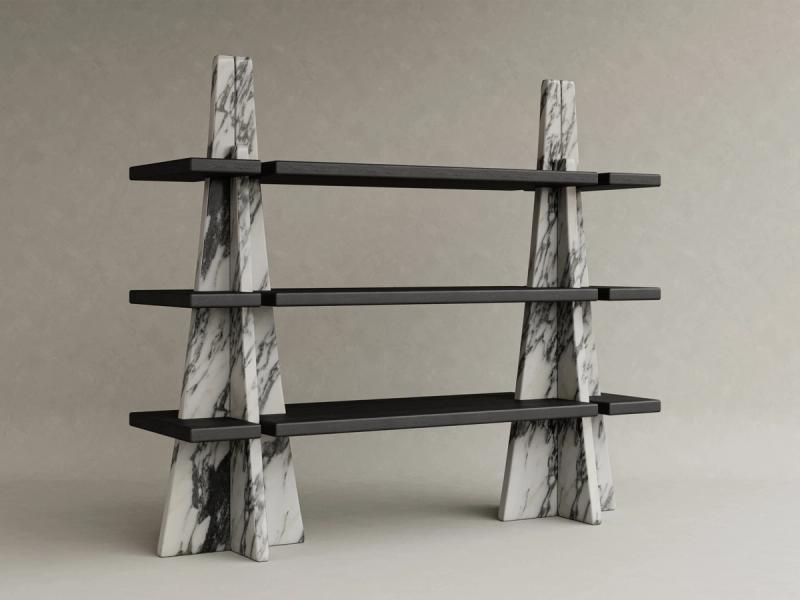 galerie-nainoa-tako-marble-stone-wood-bookshelf
