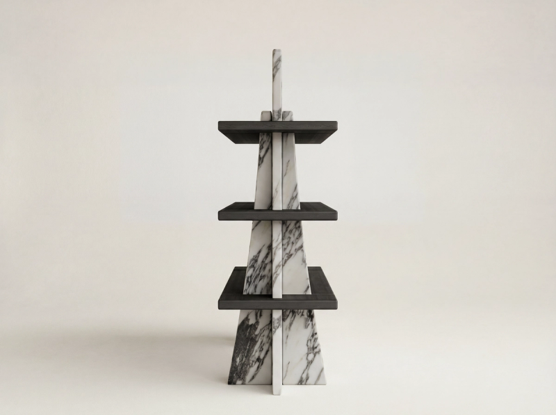 galerie-nainoa-tako-marble-stone-wood-bookshelf