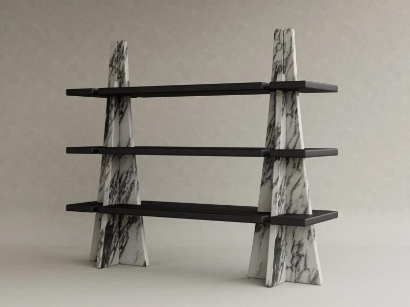galerie-nainoa-tako-marble-stone-wood-bookshelf