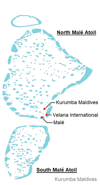 Kurumba Maldives speedboat transfer map