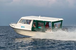 Speedboat in the Maldives