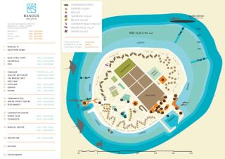 Map of Bandos Maldives
