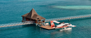 Arrivals jetty at Conrad Maldives