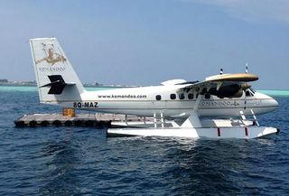 Private seaplane for Komandoo Island Resort