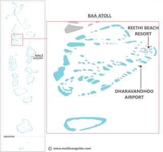 Reethi Beach domestic transfer map