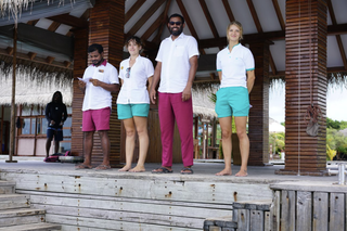 Staff at Kudafushi Resort & Spa