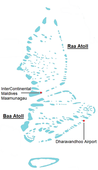 InterContinental Maldives Maamunagau domestic transfer map